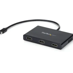 StarTech 3-Port Multi Monitor Adapter, Mini DisplayPort to HDMI MST Hub, 3x 1080p, Video Splitter for Extended Desktop Mode, Windows