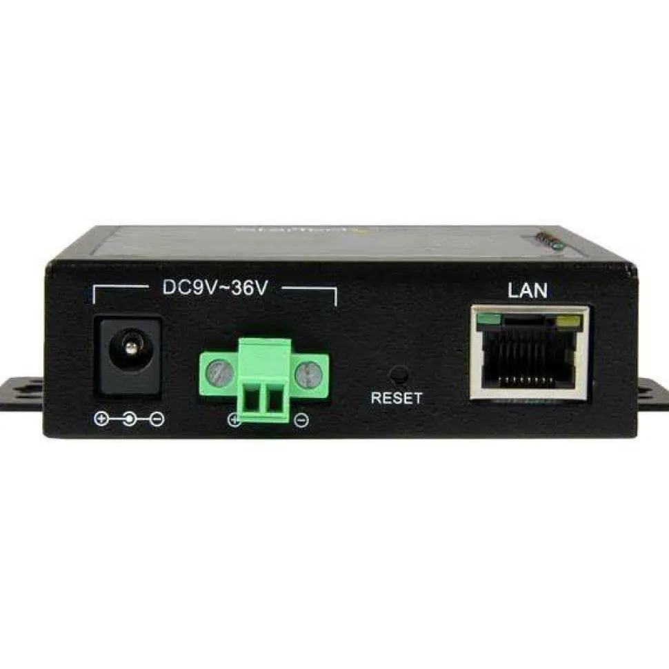 StarTech 2 Port Serial-to-IP Ethernet Device Server, RS232, Metal and Mountable, Serial Device Server, TAA