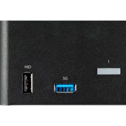 StarTech 2 Port Triple Monitor DisplayPort KVM Switch, 4K 60Hz UHD HDR, DP 1.2, 2 Port USB 3.0 Hub, 4x USB HID, Audio, Hotkey, TAA