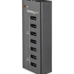 StarTech 7 Port USB Charging Station with 5x 1A Ports and 2x 2A Ports - USB Charging Strip for Multiple Devices - Smart Charging Capabilities - Wall-Mount Bracket