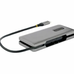 StarTech 4-Port USB-C Hub, USB 3.2 Gen 2, 10Gbps, 100W Power Delivery Pass-Through, 12.6in (32cm) Cable, Portable USB Expansion Hub