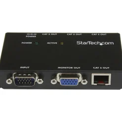 StarTech 4 Port VGA Over CAT5 Video Extender, 450ft (150m), TAA