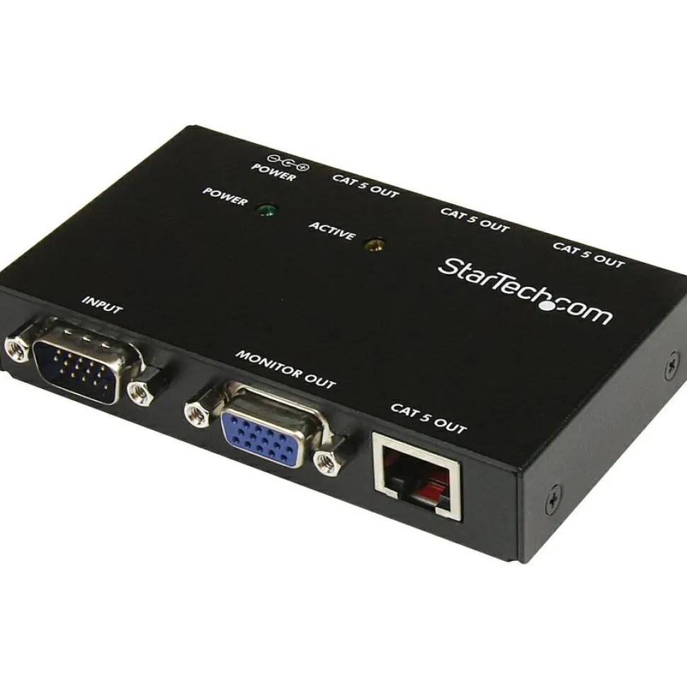 StarTech 4 Port VGA Over CAT5 Video Extender, 450ft (150m), TAA