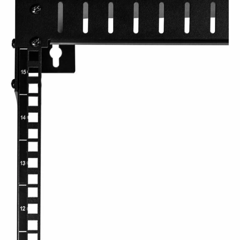 StarTech 2-Post 15U Heavy-Duty Wall-Mount Network Rack, 19" Open Frame Server Rack for Computer Equipment, Wall Mount Data Rack