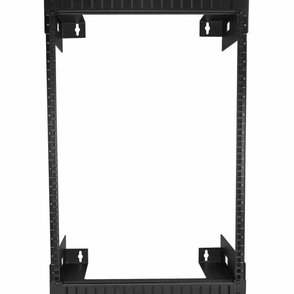 StarTech 2-Post 15U Heavy-Duty Wall-Mount Network Rack, 19" Open Frame Server Rack for Computer Equipment, Wall Mount Data Rack
