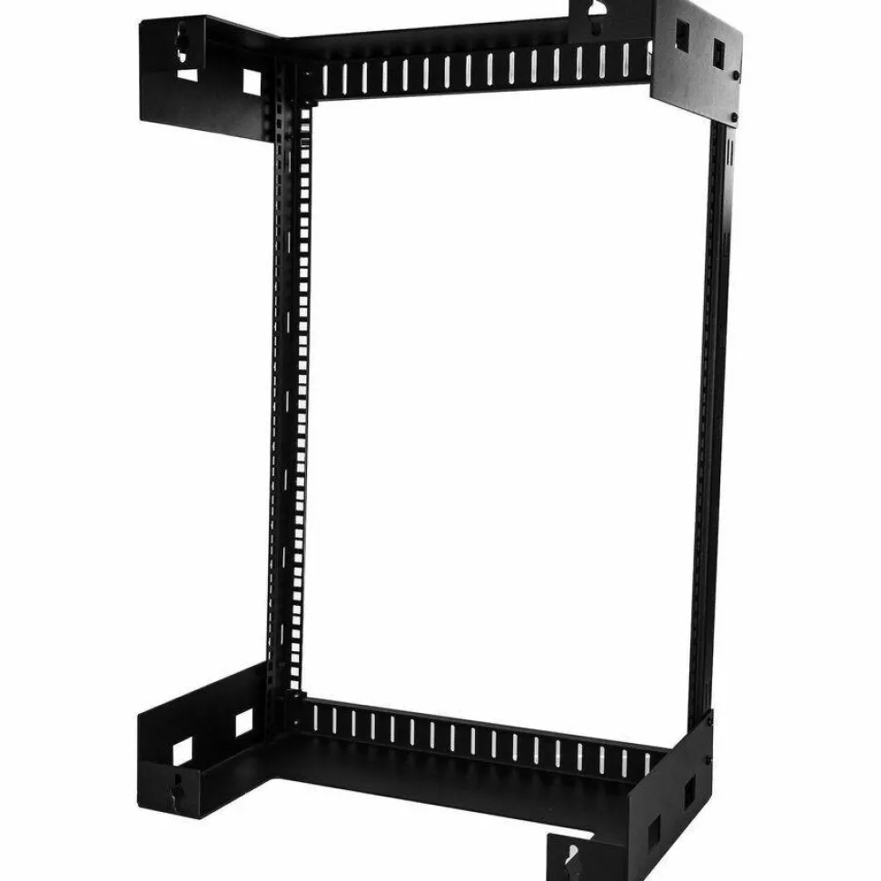 StarTech 2-Post 15U Heavy-Duty Wall-Mount Network Rack, 19" Open Frame Server Rack for Computer Equipment, Wall Mount Data Rack
