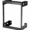 StarTech 2-Post 12U Heavy-Duty Wall-Mount Network Rack, 19" Open Frame Server Rack for Computer Equipment, Wall Mount Data Rack