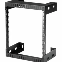 StarTech 2-Post 12U Heavy-Duty Wall-Mount Network Rack, 19" Open Frame Server Rack for Computer Equipment, Wall Mount Data Rack