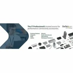StarTech 2-Post 4U Open Frame Wall Mount Network Rack with Built-in Shelf and Adjustable Depth, Computer Rack for IT Equipment, TAA