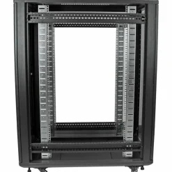StarTech 4-Post 22U Server Rack Cabinet, 19" Data Rack Cabinet for Computer / IT Equipment, Home Network Rack, Half Height Server Rack