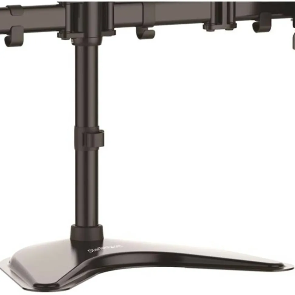 StarTech Quad Monitor Stand, Crossbar, Steel, Monitors up to 27" (17.6lb/8kg), VESA Monitor, Computer Monitor Stand, Monitor Arm