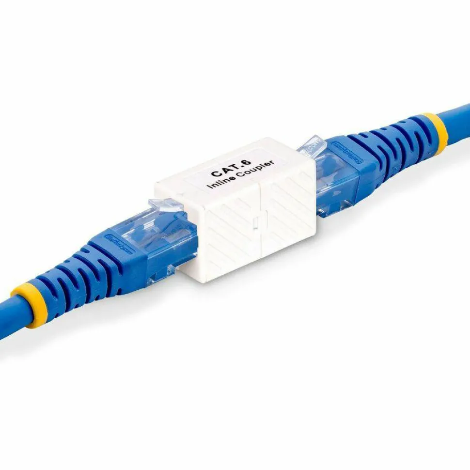 StarTech RJ45 Coupler 5-Pack, Inline Cat6 Coupler, Female to Female (F/F) T568B Connector, Unshielded Ethernet Cable Extension