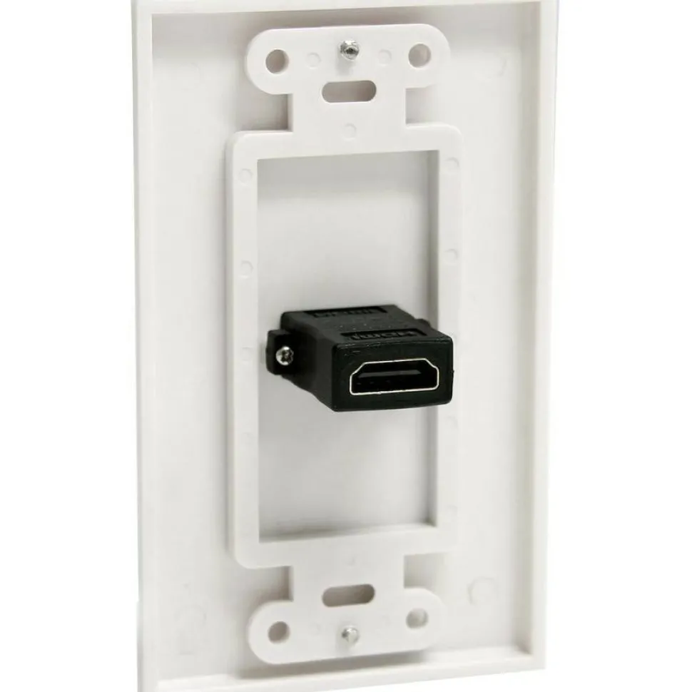 StarTech Single Outlet Female HDMI Wall Plate White