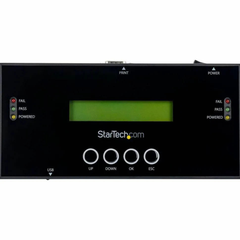 StarTech 1:1 Standalone Hard Drive Duplicator and Eraser, SAS/SATA HDD/SSD Cloner/Copier & Disk Eraser/Sanitizer/Wiper, Toolless, TAA