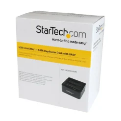 StarTech Standalone Hard Drive Duplicator Dock, External Dual Bay HDD/SSD Cloner/Copier, USB 3.0 / eSATA, SATA Disk Cloning / Recovery