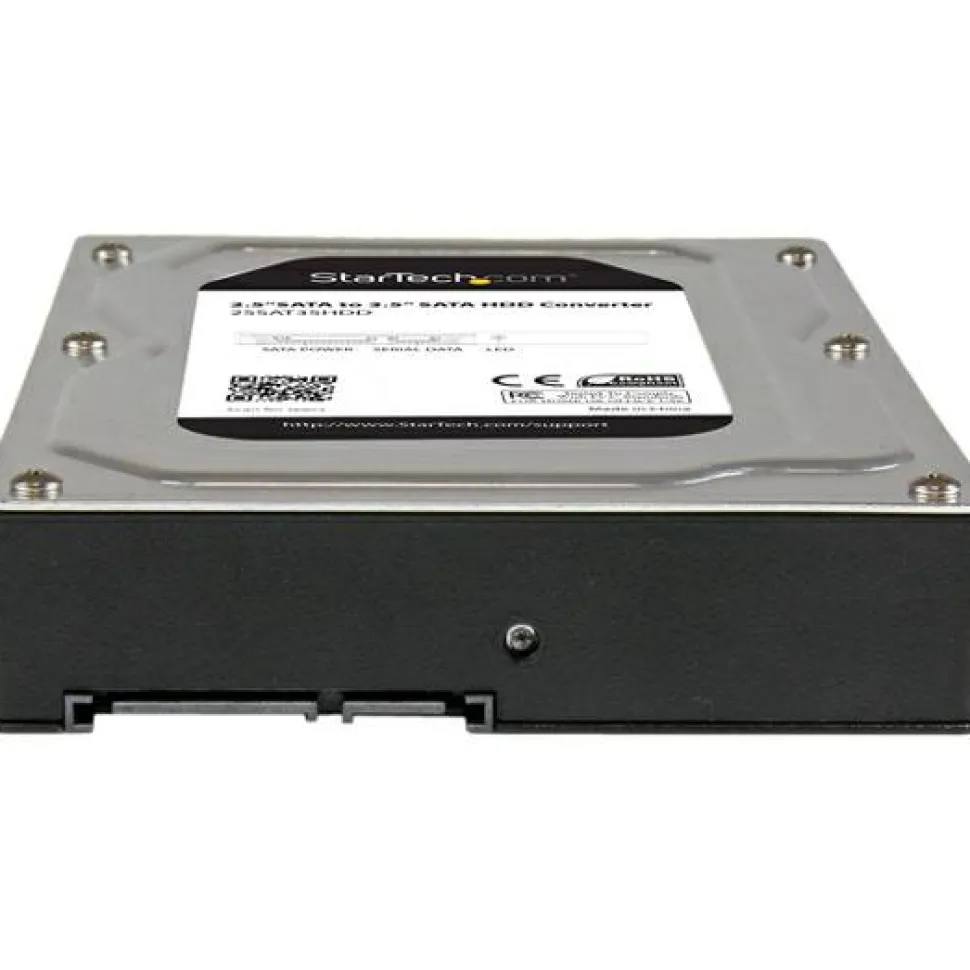 StarTech 2.5" to 3.5" SATA Aluminum Hard Drive Adapter Enclosure with SSD / HDD Height up to 12.5mm