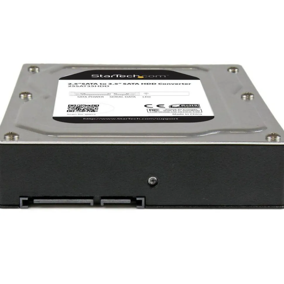 StarTech 2.5" to 3.5" SATA Aluminum Hard Drive Adapter Enclosure with SSD / HDD Height up to 12.5mm