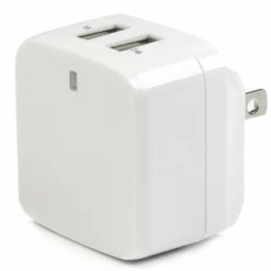 StarTech Travel USB Wall Charger - 2 Port - White - Universal Travel Adapter - International Power Adapter - USB Charger