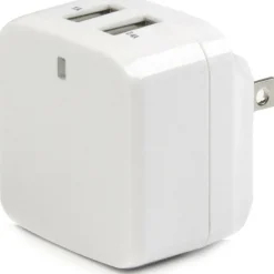 StarTech Travel USB Wall Charger - 2 Port - White - Universal Travel Adapter - International Power Adapter - USB Charger