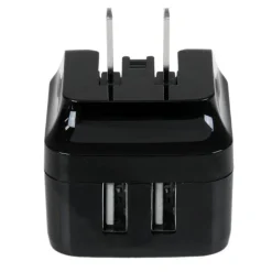 StarTech Travel USB Wall Charger - 2 Port - Black - Universal Travel Adapter - International Power Adapter - USB Charger