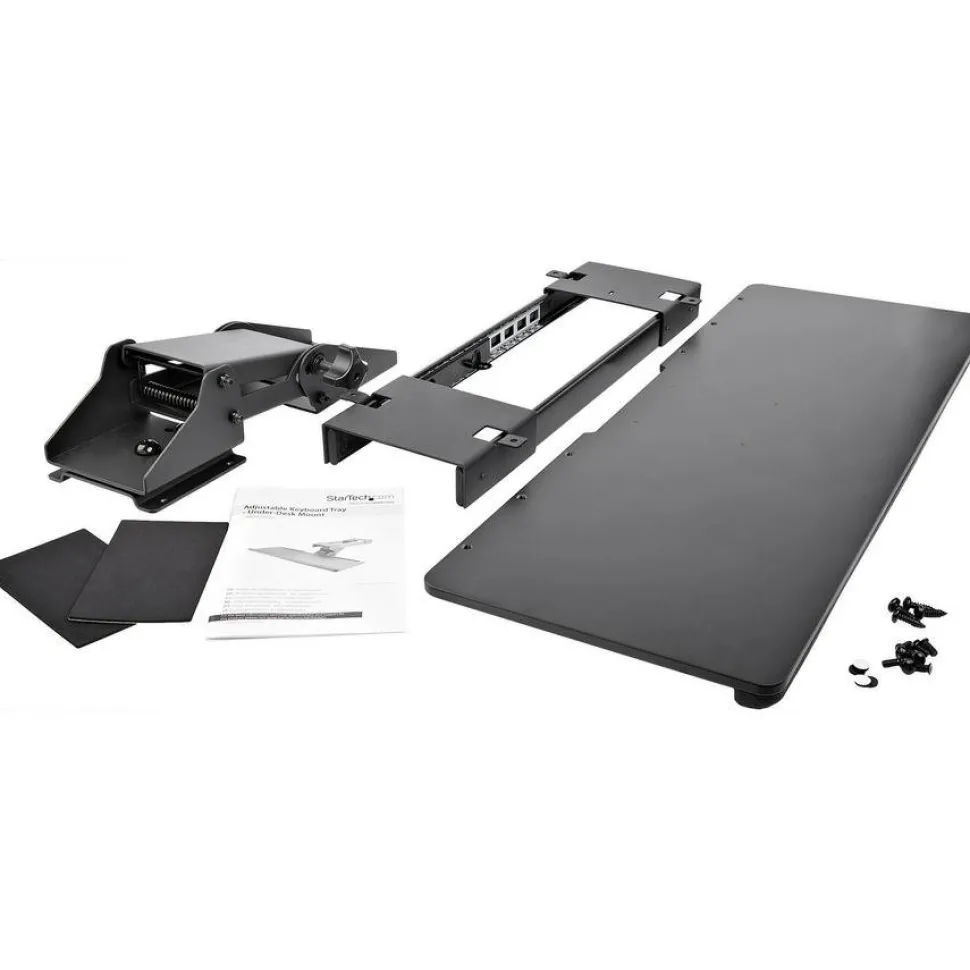 StarTech Under Desk Keyboard Tray - Adjustable - Keyboard Drawer - Computer Keyboard Stand - Keyboard Shelf 26.4in W - Keyboard Shelf