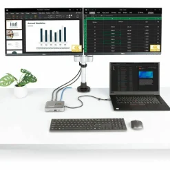 StarTech USB C Docking Station, Dual 4K 60Hz HDMI, compatible with MacBook Pro (M1/M2/M3/M4) and Windows, 10Gbps USB Hub, GbE, 100W PD