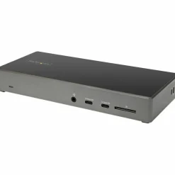 StarTech USB C Dock, Triple 4K Monitor USB-C Docking Station with DP 1.4 & DSC, 2x DisplayPort & 1x HDMI, 100W PD, 6x USB (2x 10Gbps)