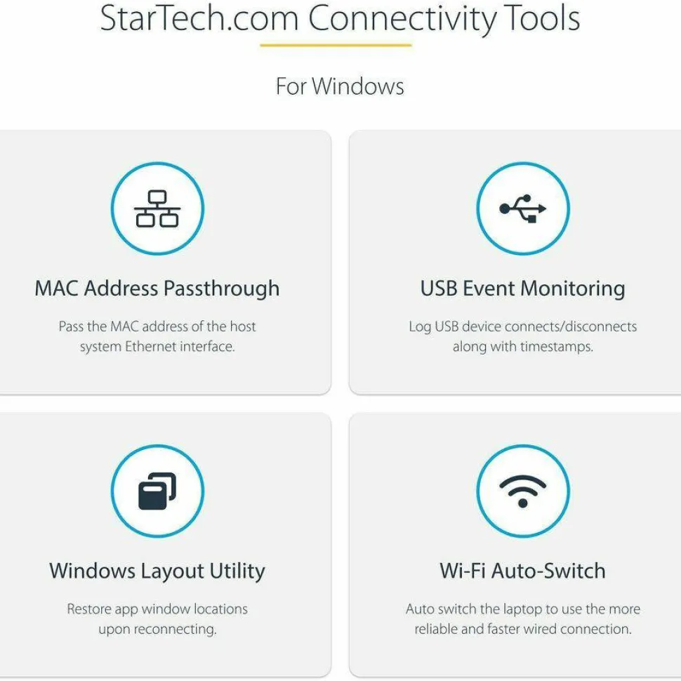 StarTech USB C Multiport Adapter, 4K 60Hz HDMI HDR10 Video, 3 Port 5Gbps USB 3.2 Hub, 100W PD PassThrough, GbE, Mini Travel Dock