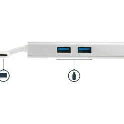 StarTech USB-C Multiport Adapter, USB-C Travel Dock w/4K HDMI, 60W PD Passthrough, GbE, 2x USB-A, Mini USB Type-C Docking Station, TAA