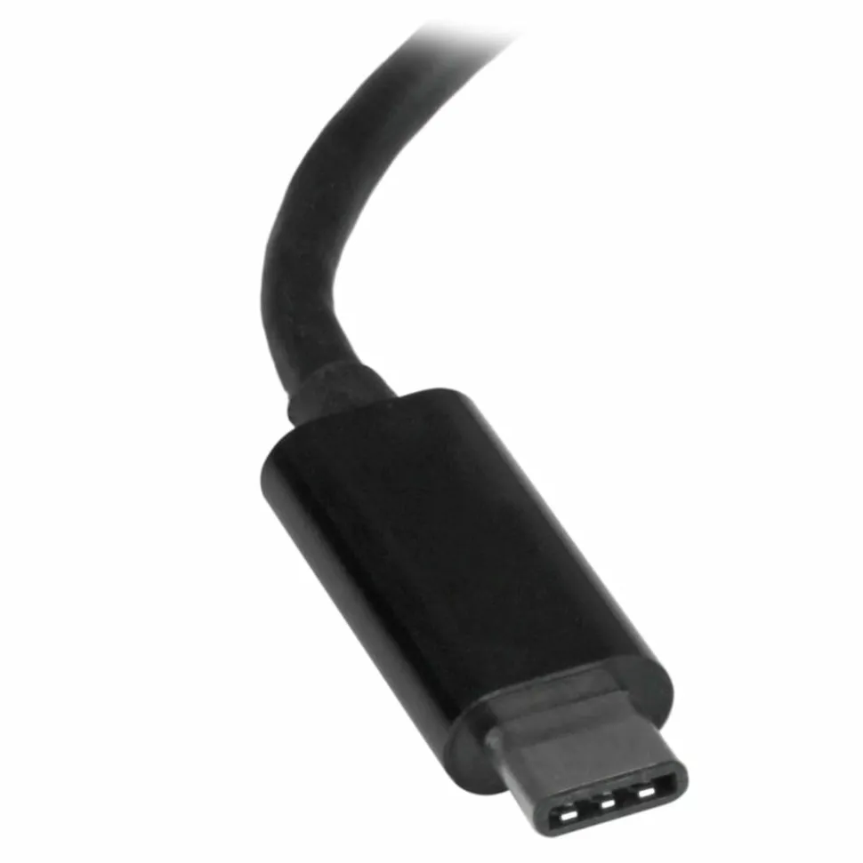 StarTech USB C to Gigabit Ethernet Adapter - Thunderbolt 3 - 10/100/1000Mbps - Black