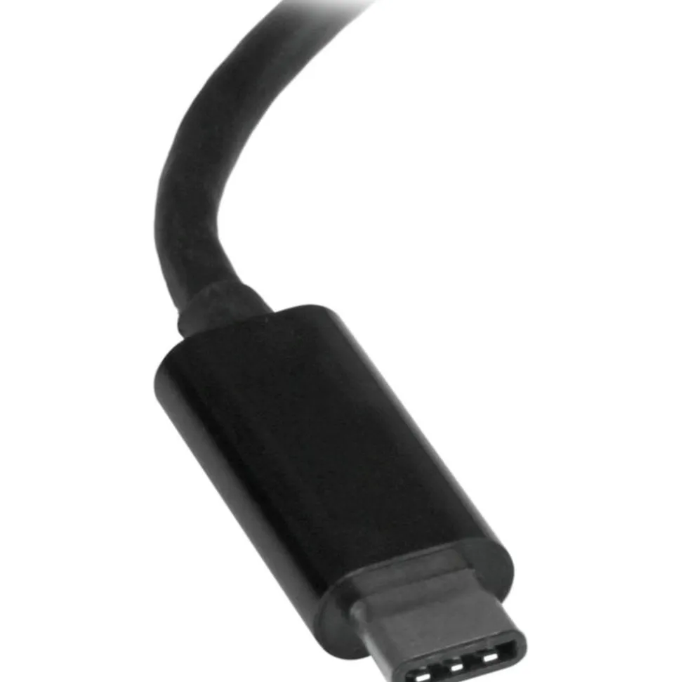 StarTech USB C to Gigabit Ethernet Adapter - Thunderbolt 3 - 10/100/1000Mbps - Black