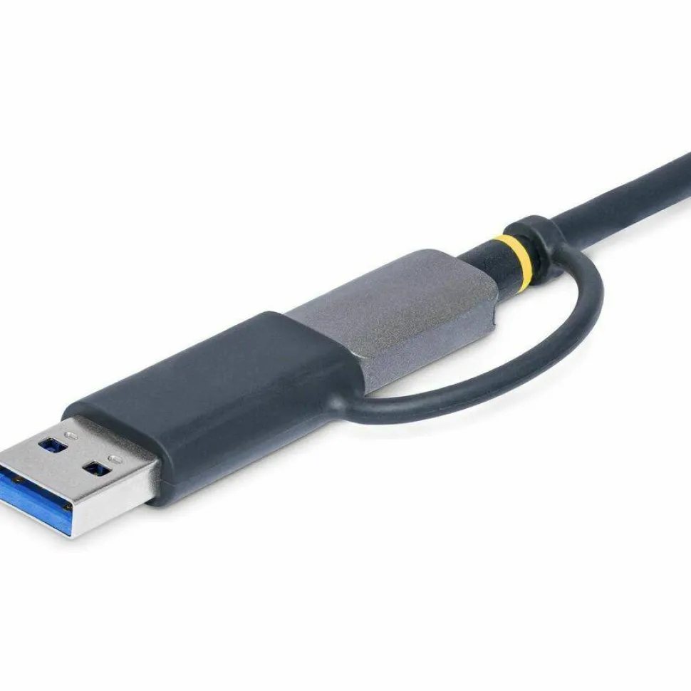 StarTech USB 3.0 Multi-Media Memory Card Reader, SD/microSD/CompactFlash, USB-C 5Gbps External Card Reader with Attached USB-A Adapter