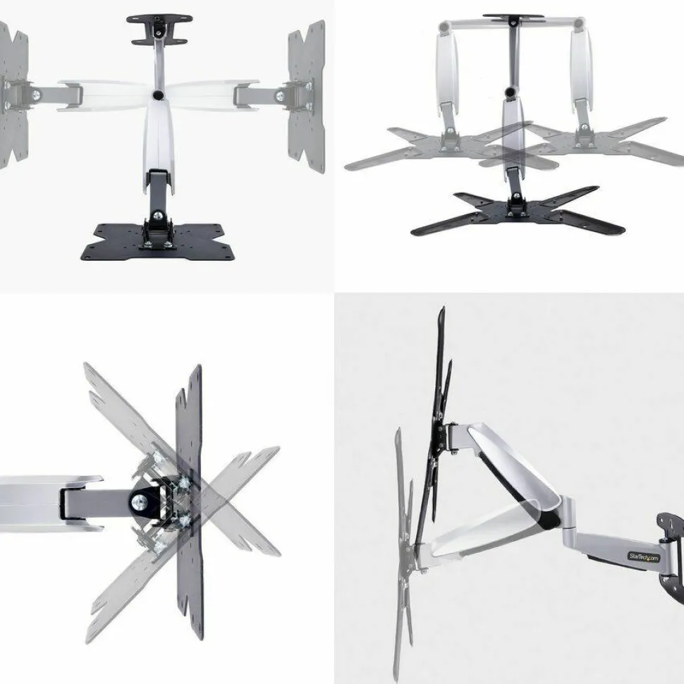 StarTech VESA TV Wall Mount, Adjustable Full Motion TV Wall Mount For 23"-55" Displays, Extendable/Tilting/Swivel TV Wall Mount