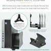 StarTech Wall Mount Workstation, VESA Mount 22lb/10kg, Fully Articulating Monitor Mount/Keyboard Tray, Standing Desk w/PC Bracket, TAA