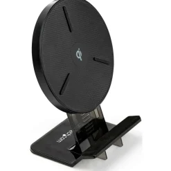 StarTech 15W Qi Wireless Charging Stand, Universal Qi Certified Wireless Charger Stand or Pad, For iPhone/Samsung Galaxy/Google Pixel