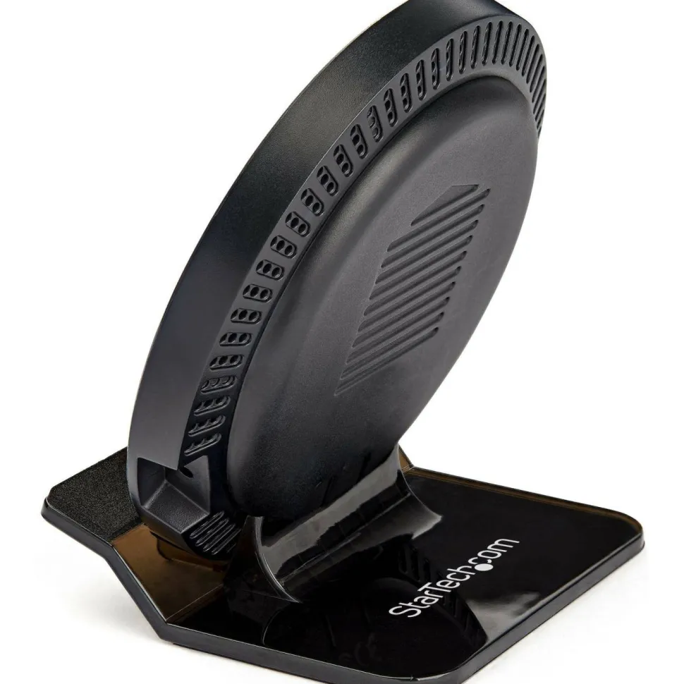 StarTech 15W Qi Wireless Charging Stand, Universal Qi Certified Wireless Charger Stand or Pad, For iPhone/Samsung Galaxy/Google Pixel
