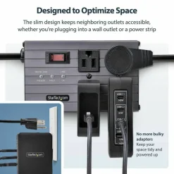 StarTech 140W USB-C Wall Charger, 3x USB-C/1x USB-A, PD 3.1 Portable GaN Power Adapter for MacBook Pro/Max/Dell XPS/Inspiron/Precision