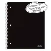 Stellar Poly Notebook, 8-1/2" x 11", 1 Subject, College Ruled, 100 Sheets, Black