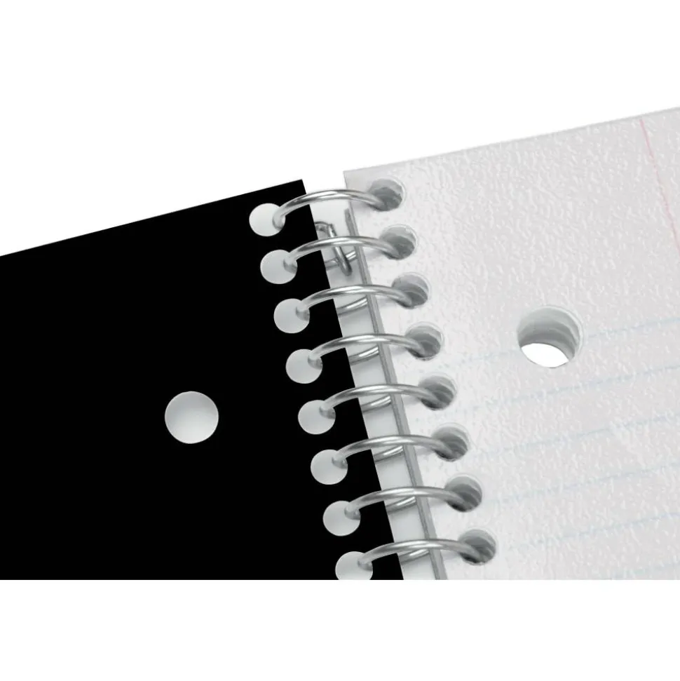 Stellar Poly Notebook, 8-1/2" x 11", 1 Subject, College Ruled, 100 Sheets, Black