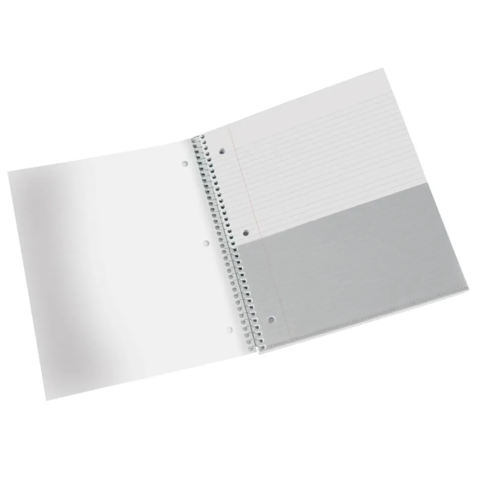 Stellar Poly Notebook, 8-1/2" x 11", 1 Subject, College Ruled, 100 Sheets, White