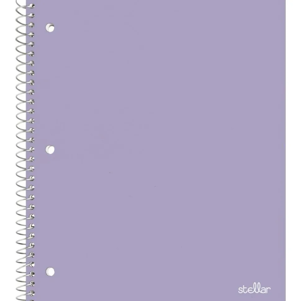 Stellar Poly Notebook, 8-1/2" x 11", 1 Subject, College Ruled, 100 Sheets, Lavender