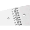 Stellar Poly Notebook, 8-1/2" x 11", 5 Subject, College Ruled, 200 Sheets, Baby Blue