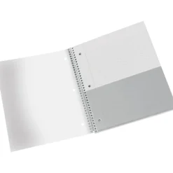Stellar Poly Notebook, 8-1/2" x 11", 5 Subject, College Ruled, 200 Sheets, Baby Blue