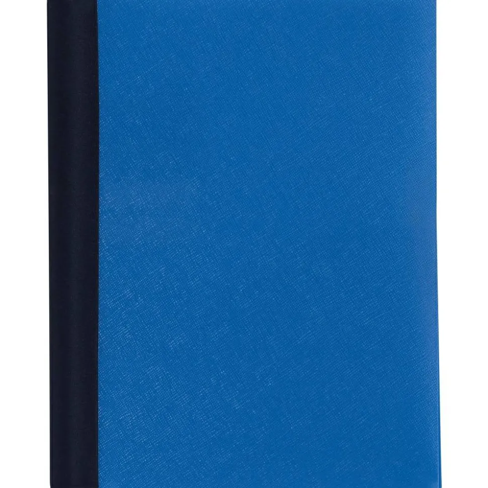 Stellar Notebook With Spine Cover, 6" x 9-1/2", 3 Subject, College Ruled, 120 Sheets, Blue