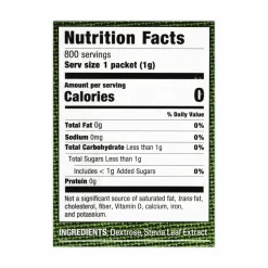 Stevia in the Raw Sweetener, 1 g Packet, 800/Box