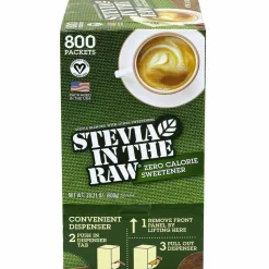 Stevia in the Raw Sweetener, 1 g Packet, 800/Box