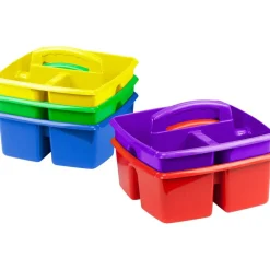 Storex Small Art Caddies, 3 Sections, 9.25