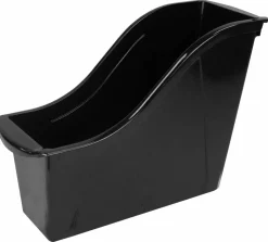 Storex Small Book Bin, Black (6 units/pack)