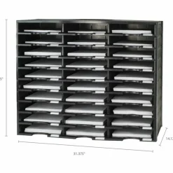 Storex Stackable Literature Sorter - 15000x Sheet - 30 Compartment(s) - Compartment Size : 9.50