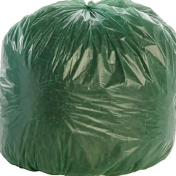Stout Controlled Life Cycle Plastic Bags, 1.10-mil, 33 Gallons, 33" x 40", Green, Box Of 40